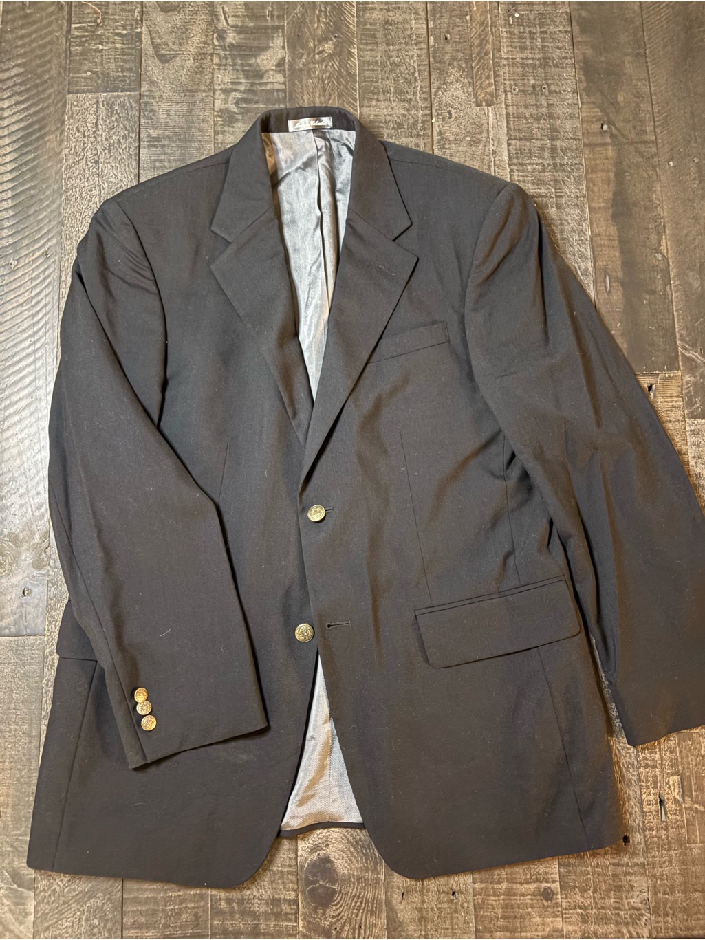 Oscar De La Renta Black Men's Sport Coat Blazer